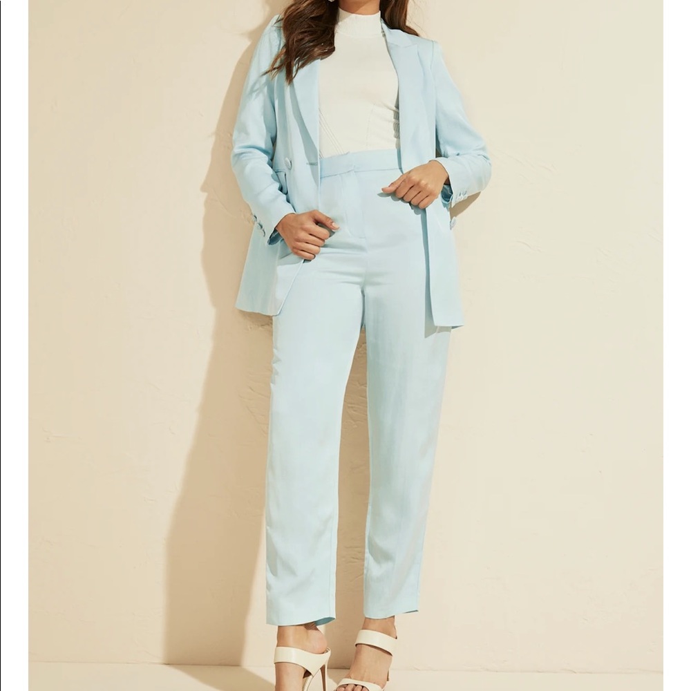 Guess Marciano light blue suit set jacket & pants 6